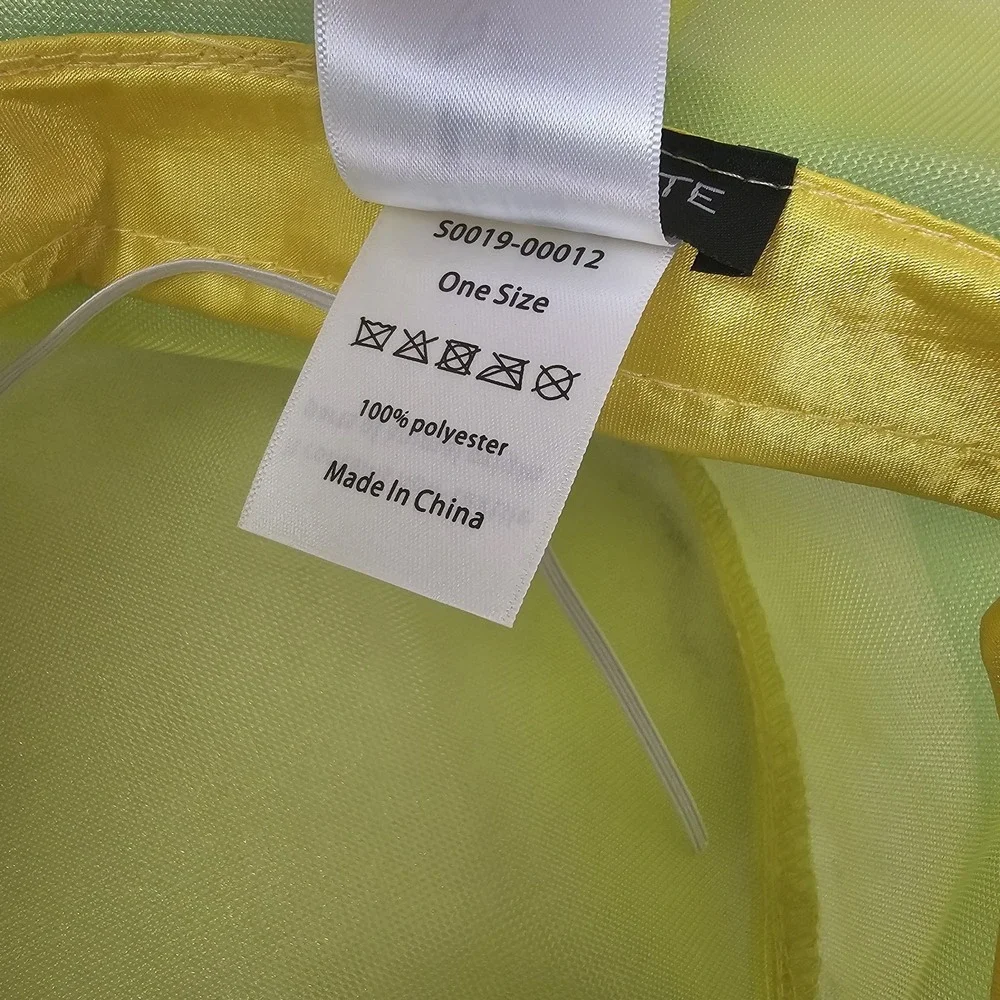Forbusite Hat Womens Yellow Green Derby Church Easter Wide Brim Tea Garden Party